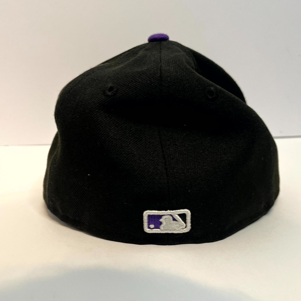 New Era 59Fifty Colorado Rockies Men's Baseball Cap 6 7/8 Black MLB Fitted Hat - Picture 3 of 11